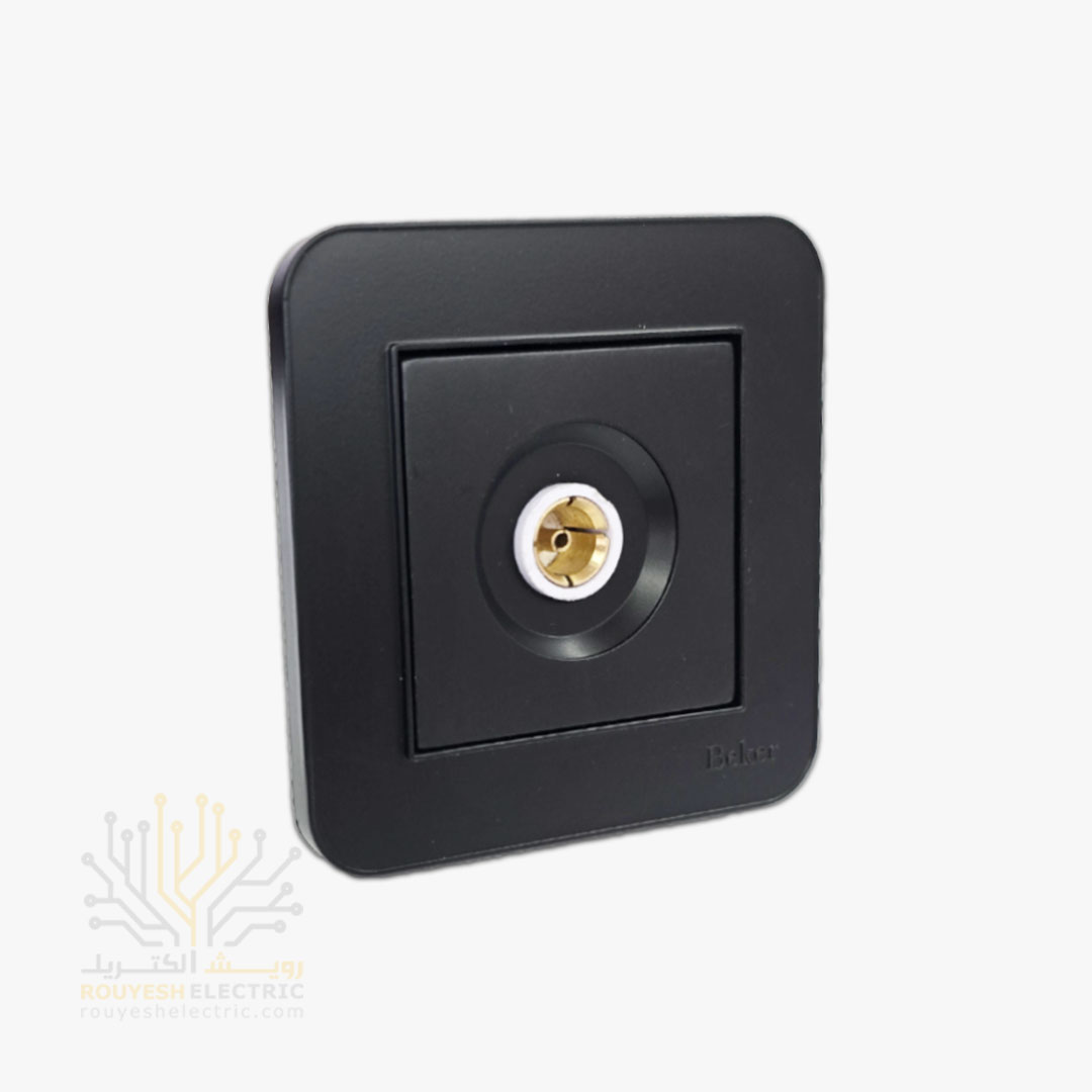 پریز آنتن توکار برند بکر مدل آتا مشکی