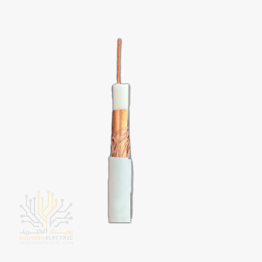 کابل آنتن برند دریاتل مدل صادراتی مغز مس 0/90 شیلد رنگ مس 96 رشته حلقه 100 متری