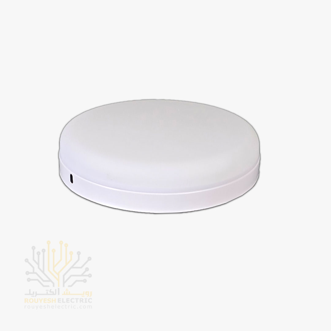 پنل سقفی روکار 24 وات برند زرین سیما مدل فول لایت کوارتز دایره بدنه فلز درایور دار رنگ مهتابی