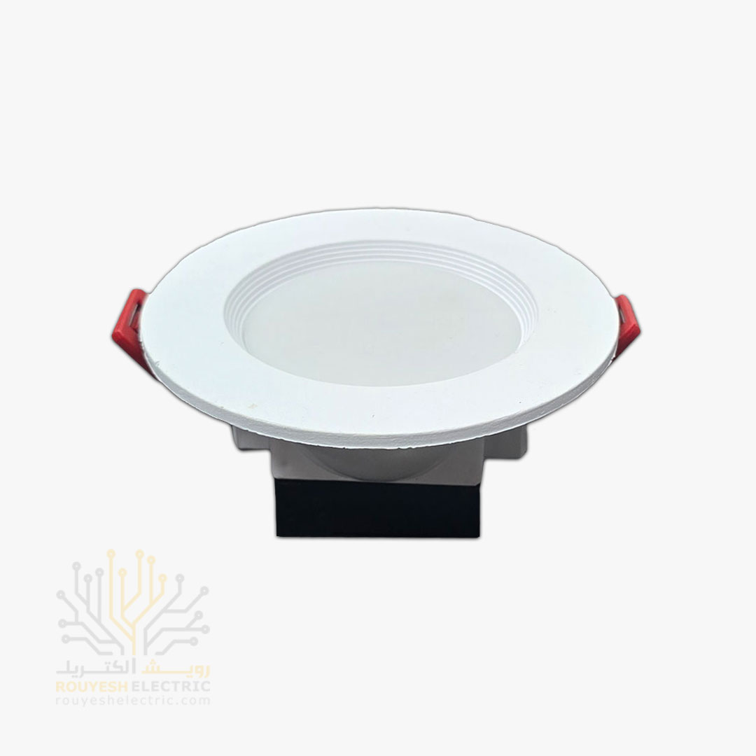 پنل سقفی توکار بک لایت 7 وات برند نوربان رنگ آفتابی