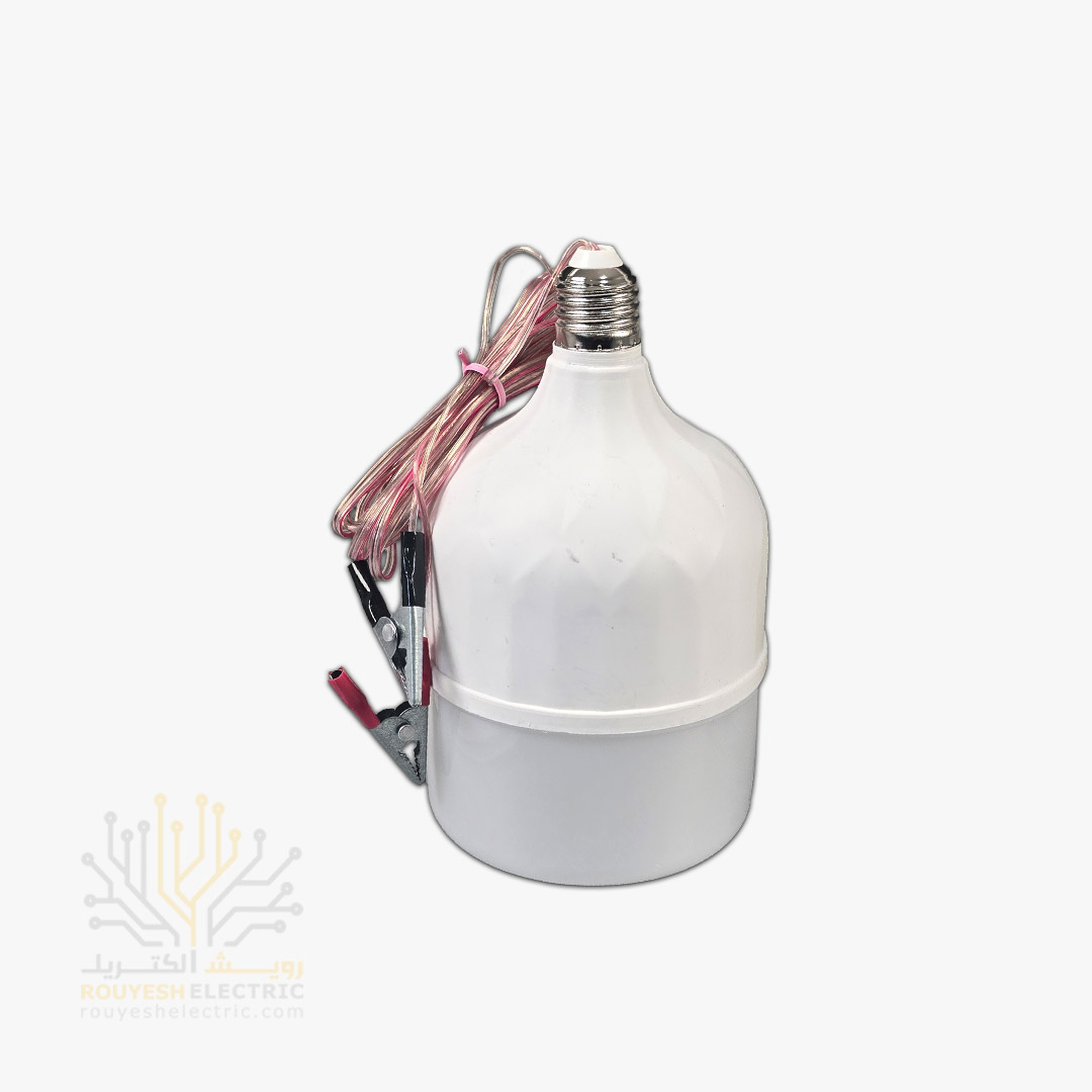 لامپ خودرو 40 وات طرح بالب با سیم 3 متری گیره دار