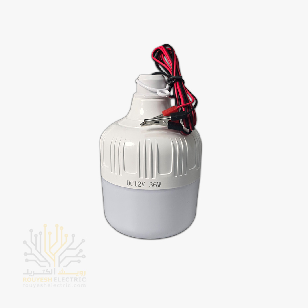 لامپ خودرو 36 وات طرح بالب با سیم 1/30 متری گیره دار