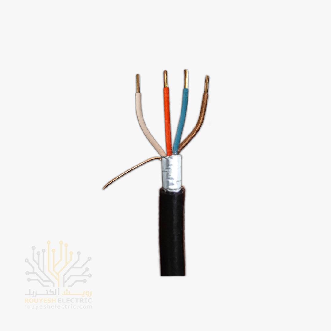 کابل 2 زوجی زمینی برند تک کابل کرمان ضخامت 0/6 کارتن 500 متری
