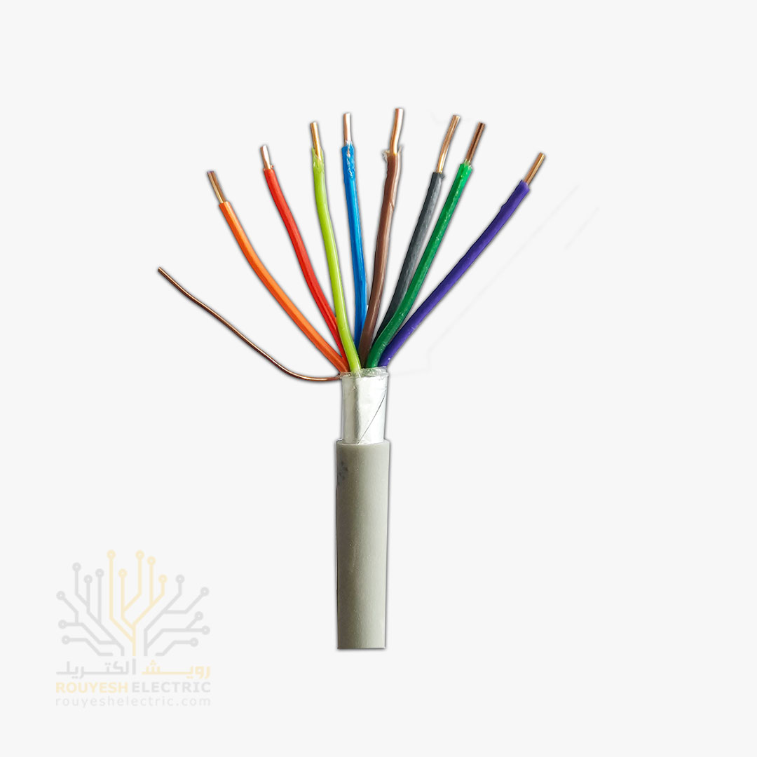 کابل 4 زوجی هوایی برند تک کابل کرمان ضخامت 0/6 کارتن 395 متری