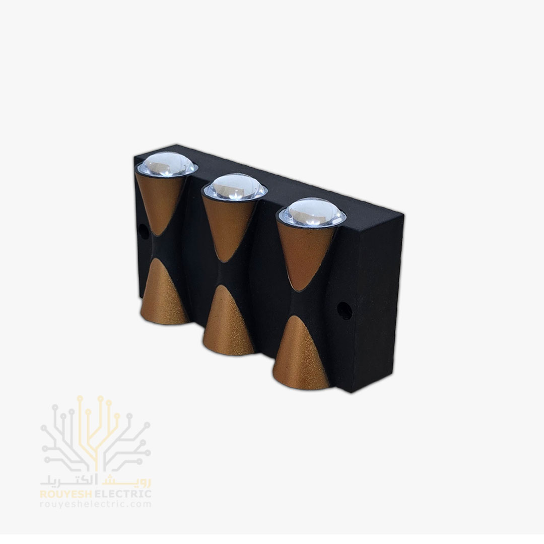 چراغ دیواری دکوراتیو برند فروزش مدل خطی 6 وات نور آفتابی