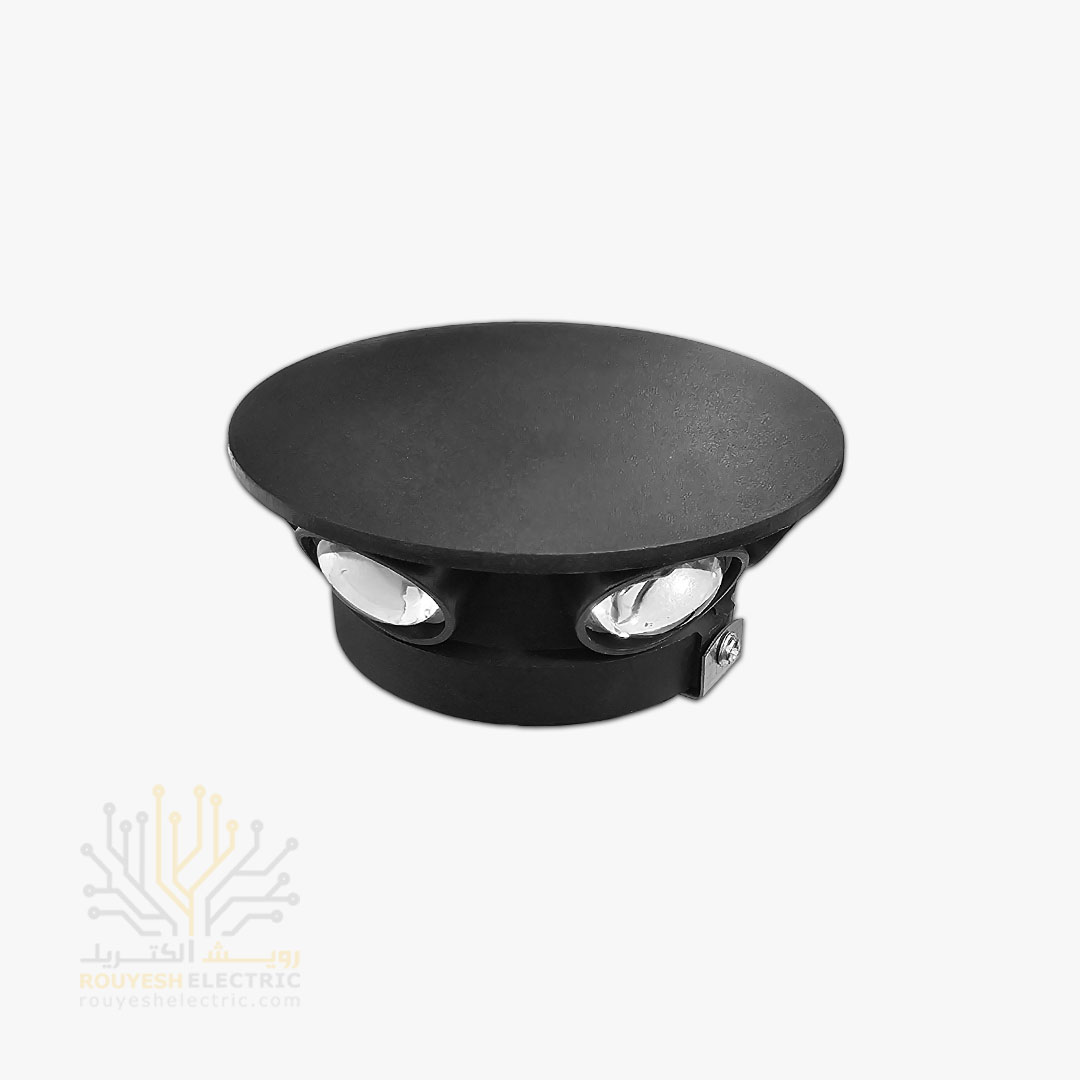 چراغ دیواری دکوراتیو برند فروزش گرد 6 وات نور آفتابی