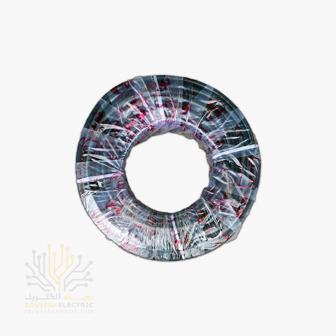 کابل برق نمره 2x6 برند نوید استاندارد حلقه 30 متری