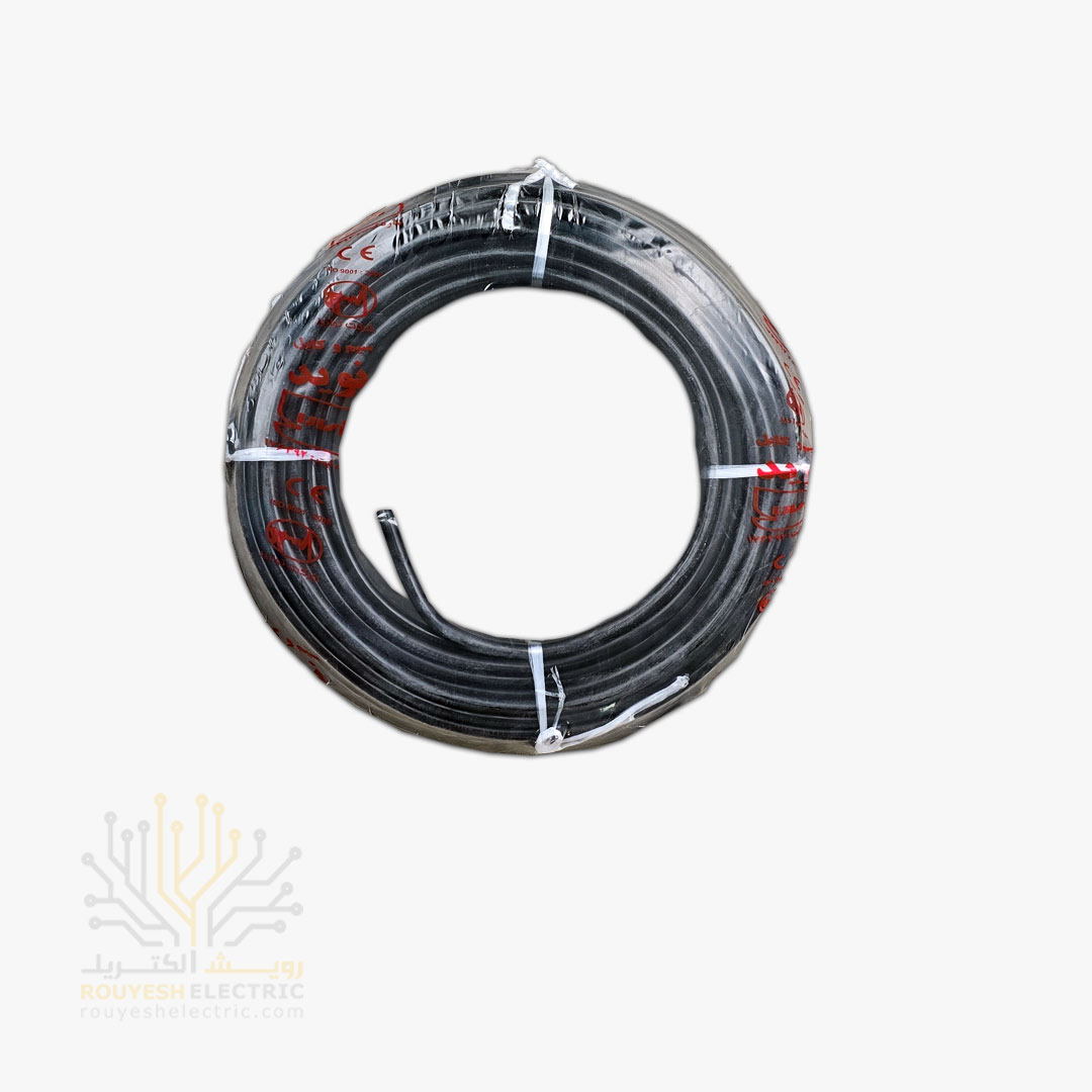 کابل برق نمره 3x1/5 برند نوید استاندارد حلقه 100 متری
