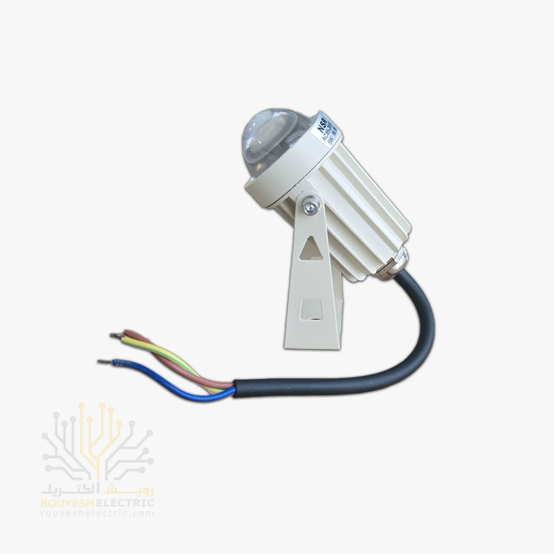 جت لایت 5 وات خارجی برند NSR بدنه کرم چیپ کری آفتابی