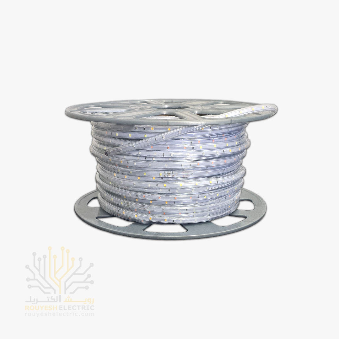 ریسه شلنگی وایرلس برند شارو لایت 28x35 تراکم 48 برش 100 سانت 10 میل 99 متری رنگ RGB