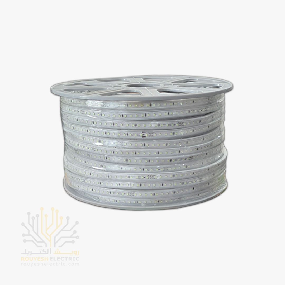 ریسه شلنگی وایرلس برند تک تاب 35x28 تک لاین تراکم 120 برش 20 سانت 12 میل رنگ نچرال 100 متری