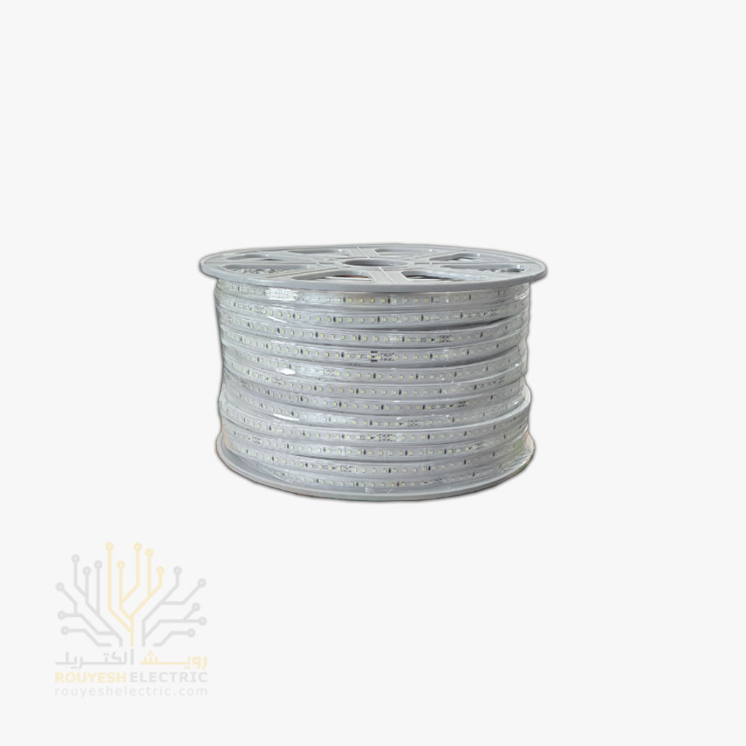 ریسه شلنگی وایرلس برند تک تاب 28x35 تک لاین تراکم120 برش 20 سانت 12 میل رنگ بنفش 100 متری