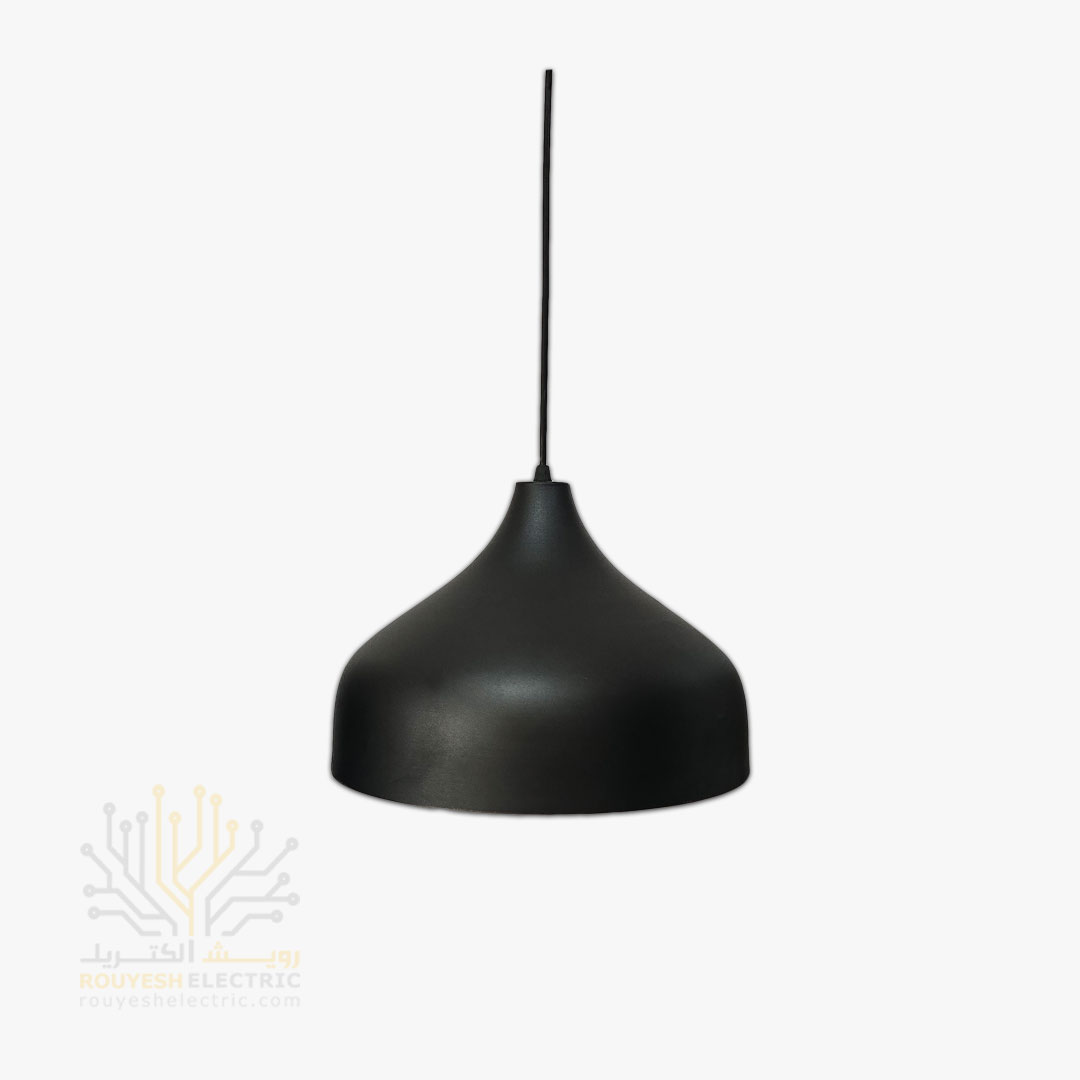 آویز فلز برند نور فرد کلاهک دار مشکی بزرگ تک شعله قطر 31