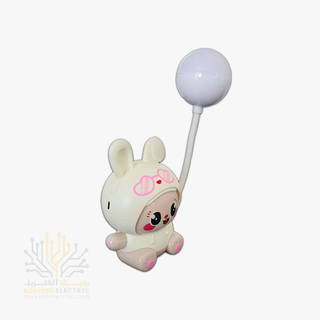 چراغ مطالعه شارژی رومیزی مدل خرگوش