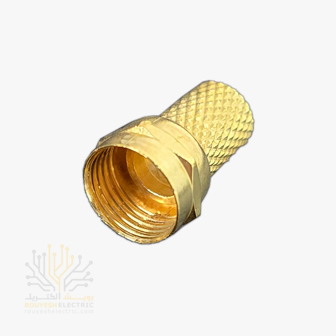 فیش رسیوری طلایی بدون واشر 18 میل