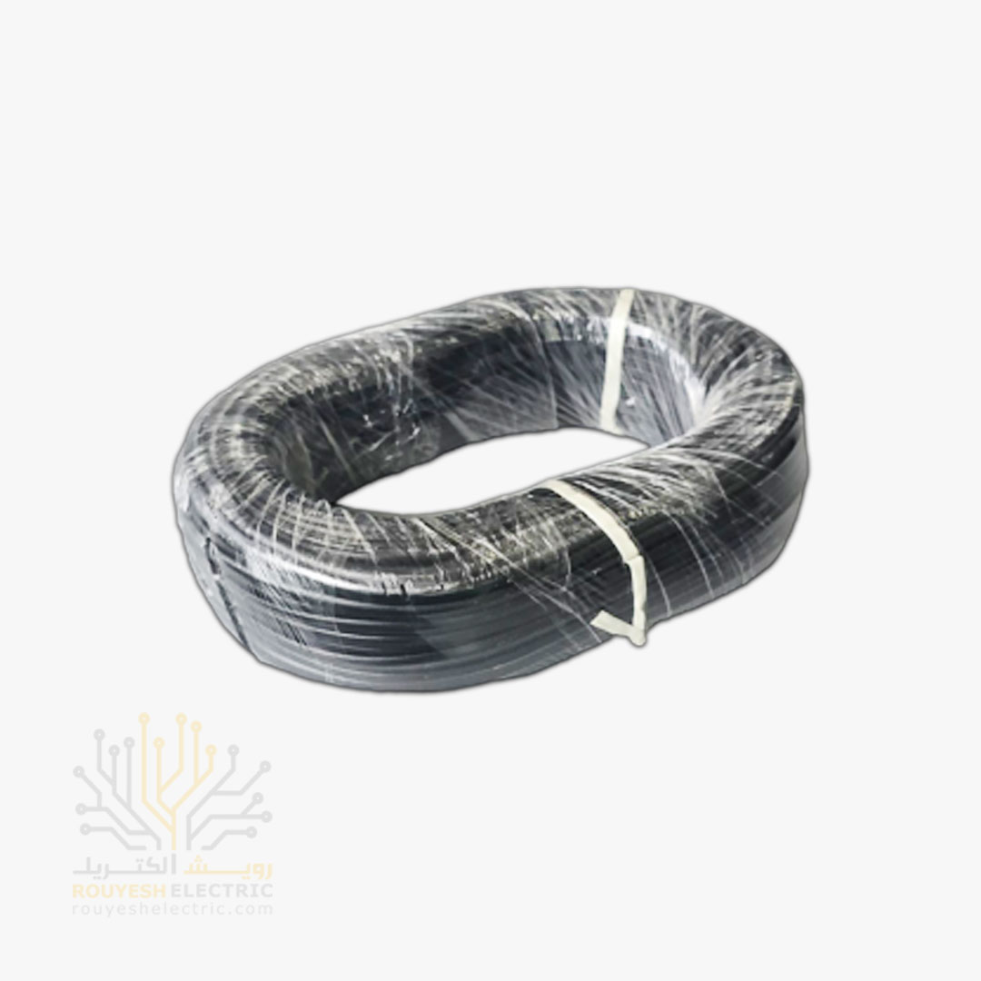 کابل تلفن سوکت خور 4x5 رشته 54 متری مشکی
