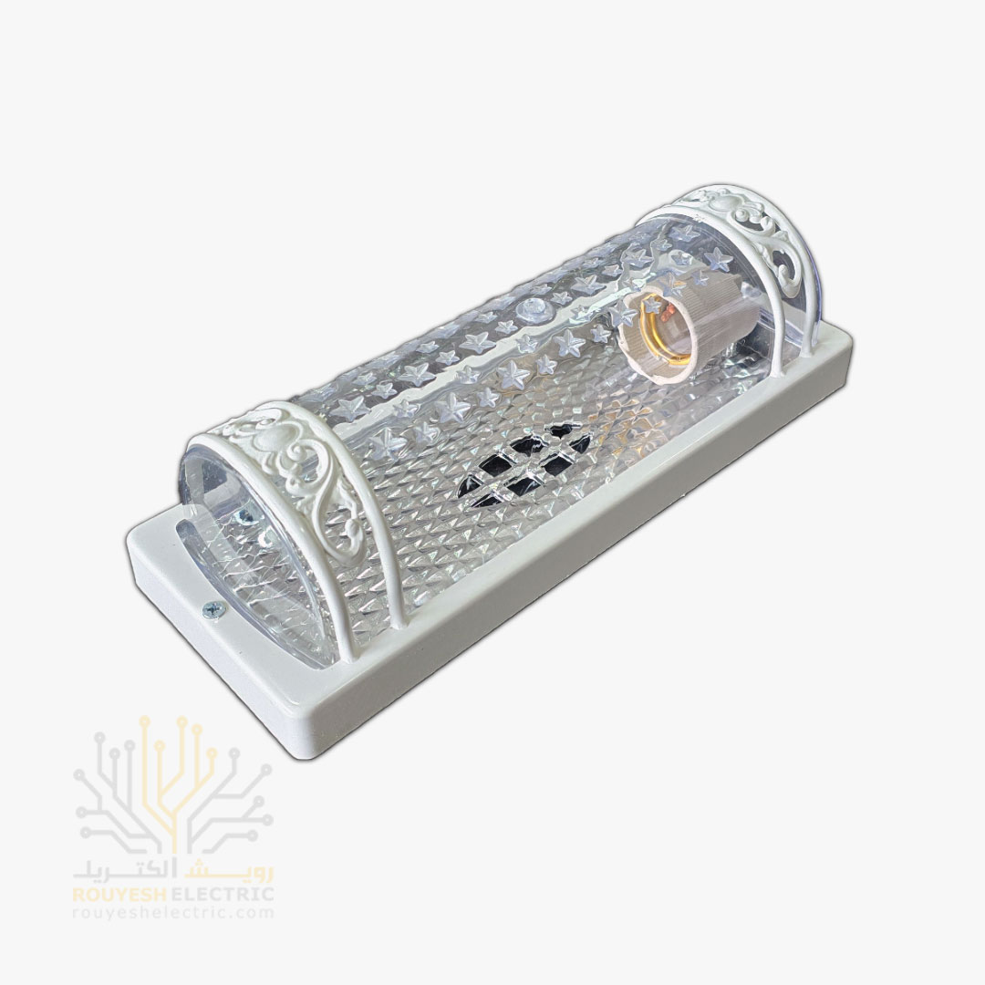 چراغ دیواری برند نور فرد مدل آراد بدنه سفید
