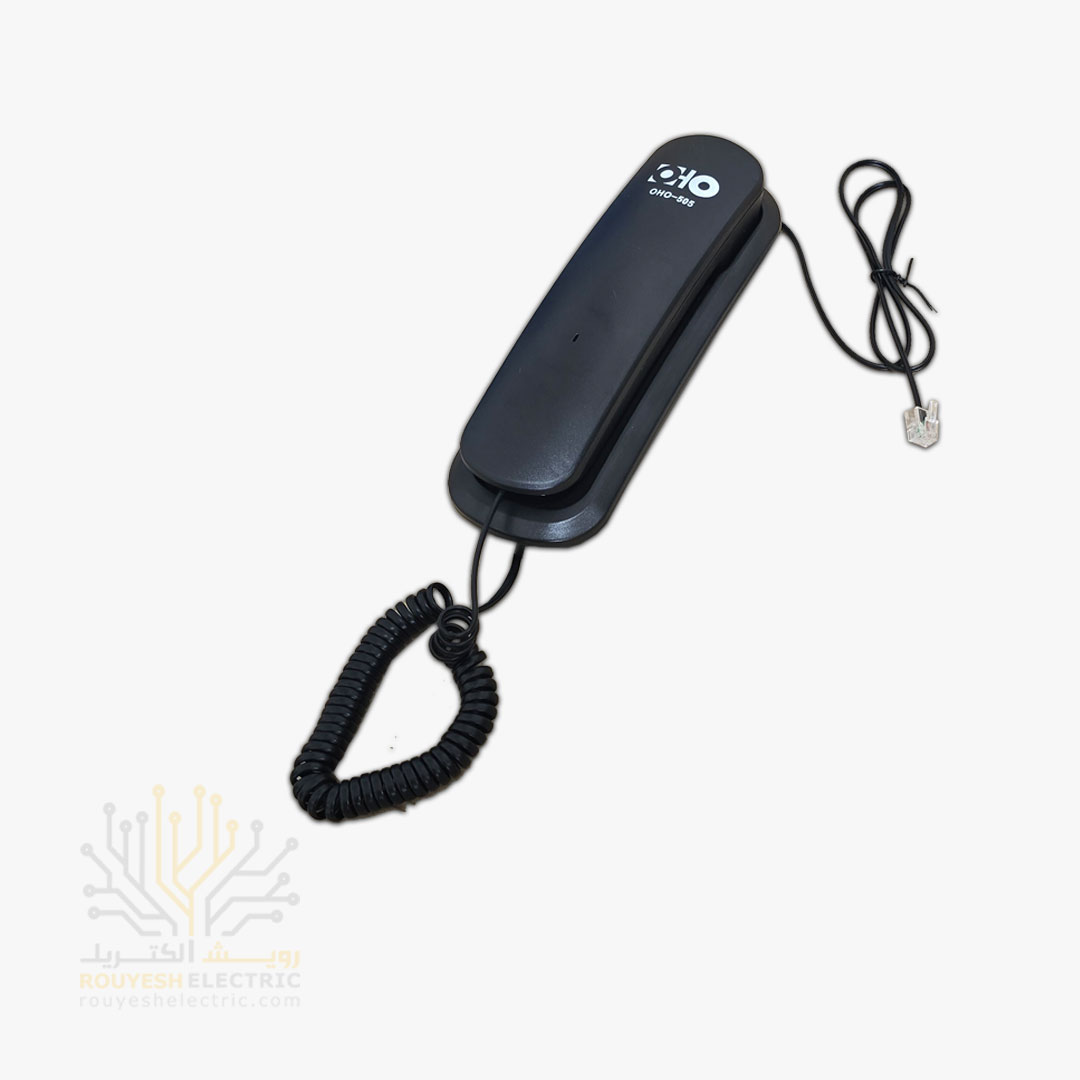تلفن دیواری برند او اچ او مدل OHO-505 مشکی